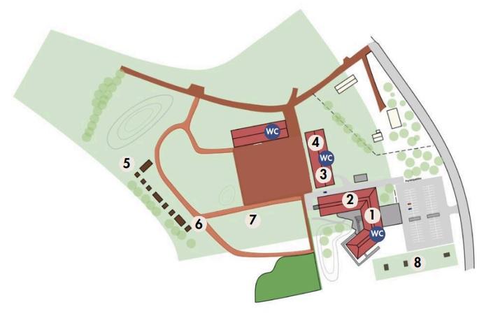 Museoalueen opaskartta
